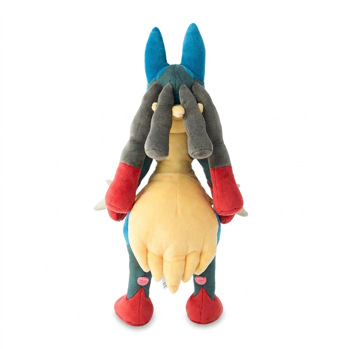Peluche Lucario Mega vista di dorso