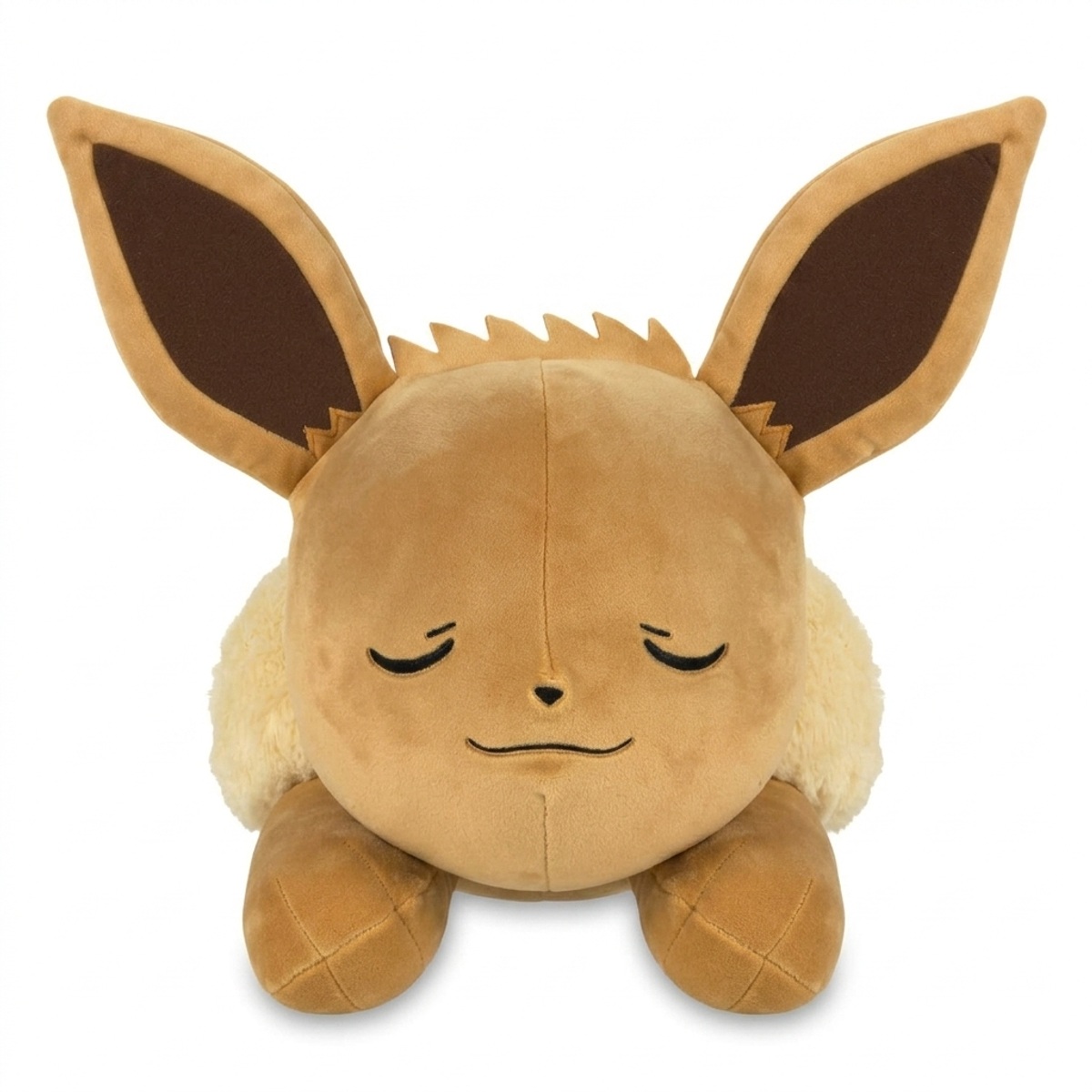 Peluche Eevee che dorme vista frontale