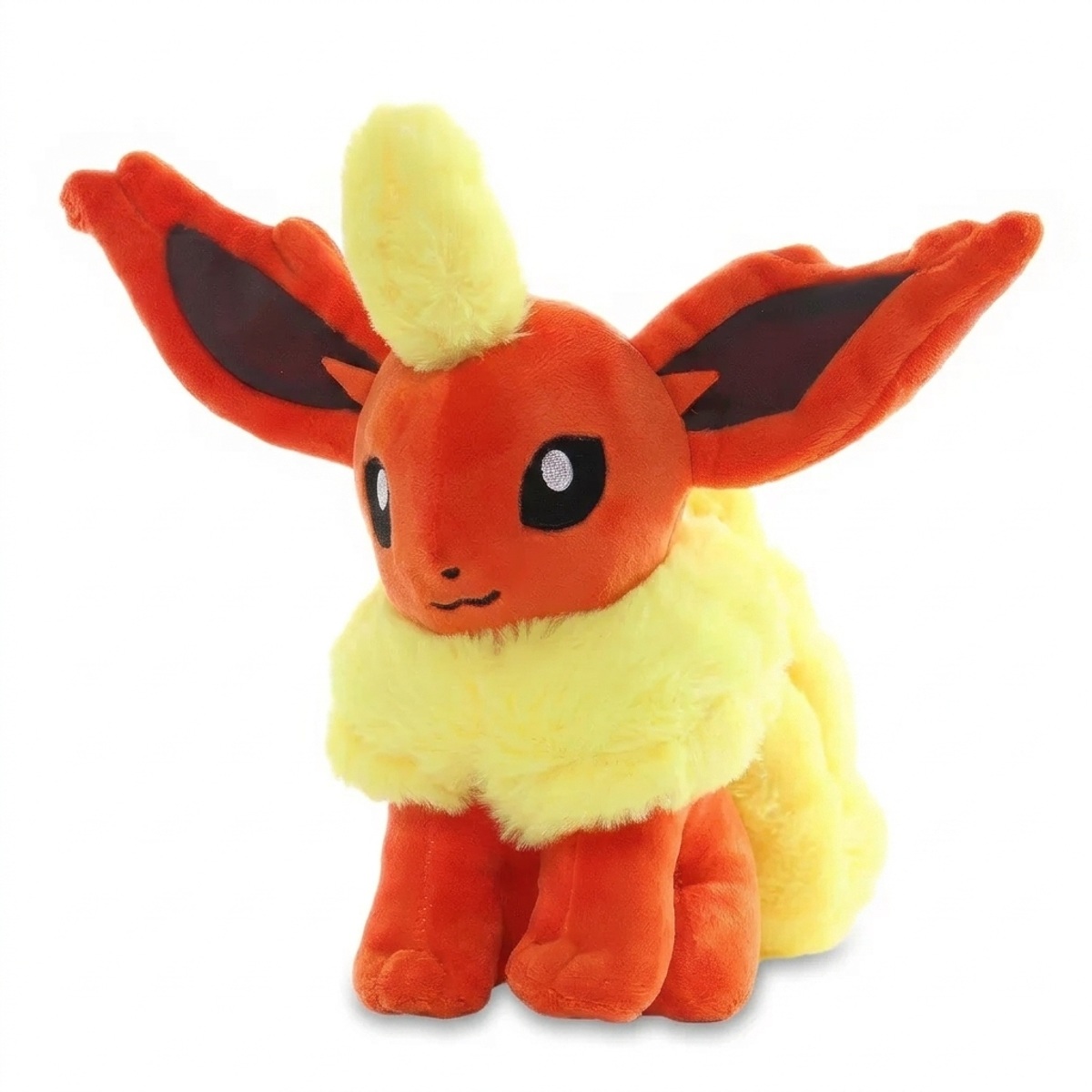 Peluche Flareon vista di tre quarti