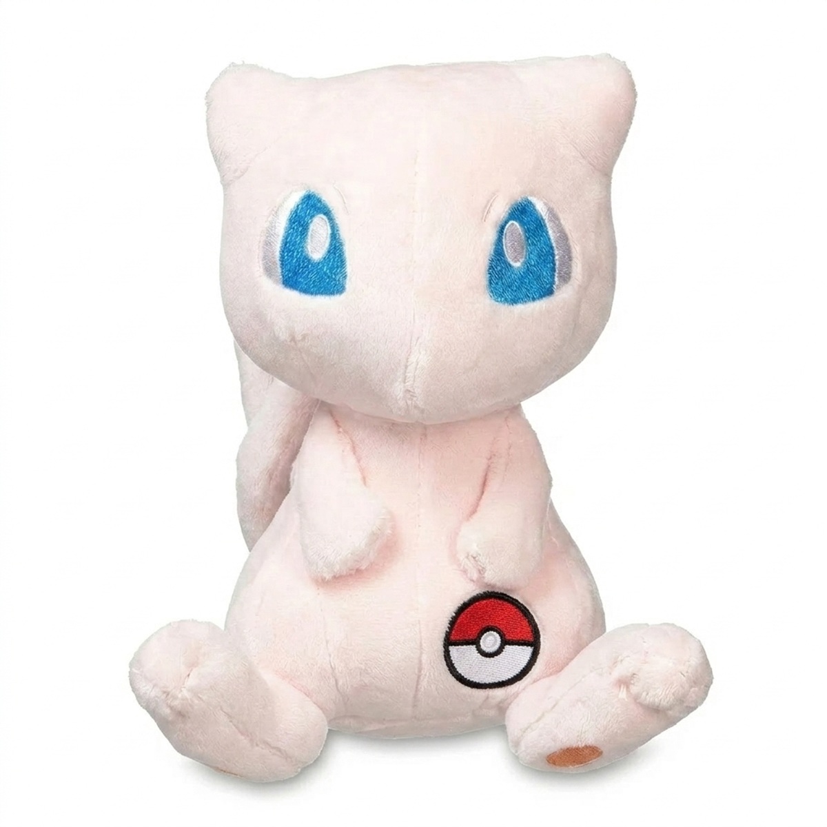 Peluche Mew con distintivo che prova l'autenticità del prodotto.