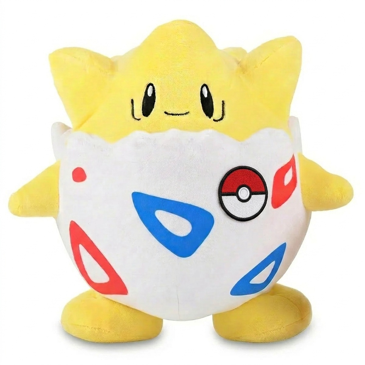 Peluche Togepi con distintivo che prova l'autenticità del prodotto.