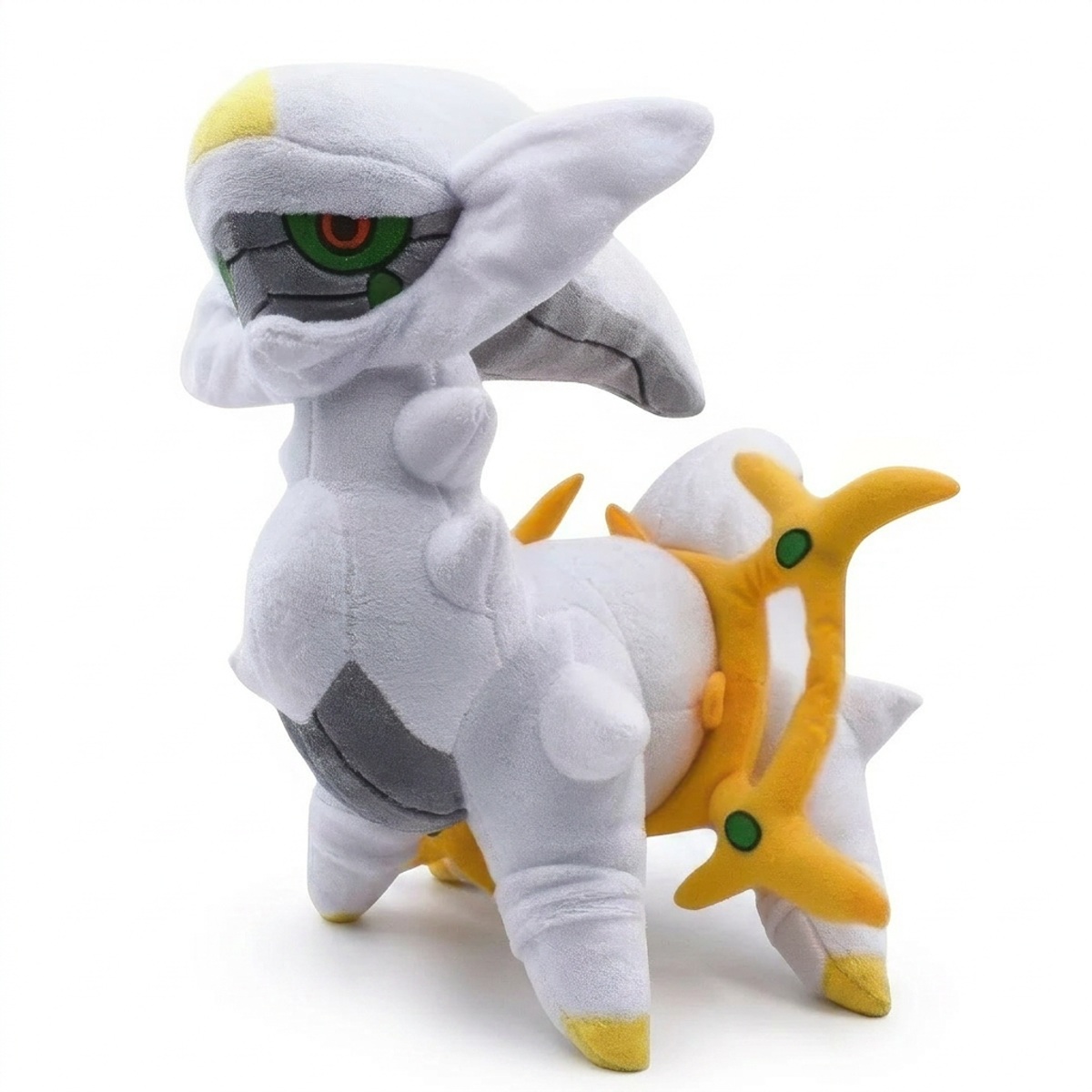 Peluche Arceus vista di tre quarti