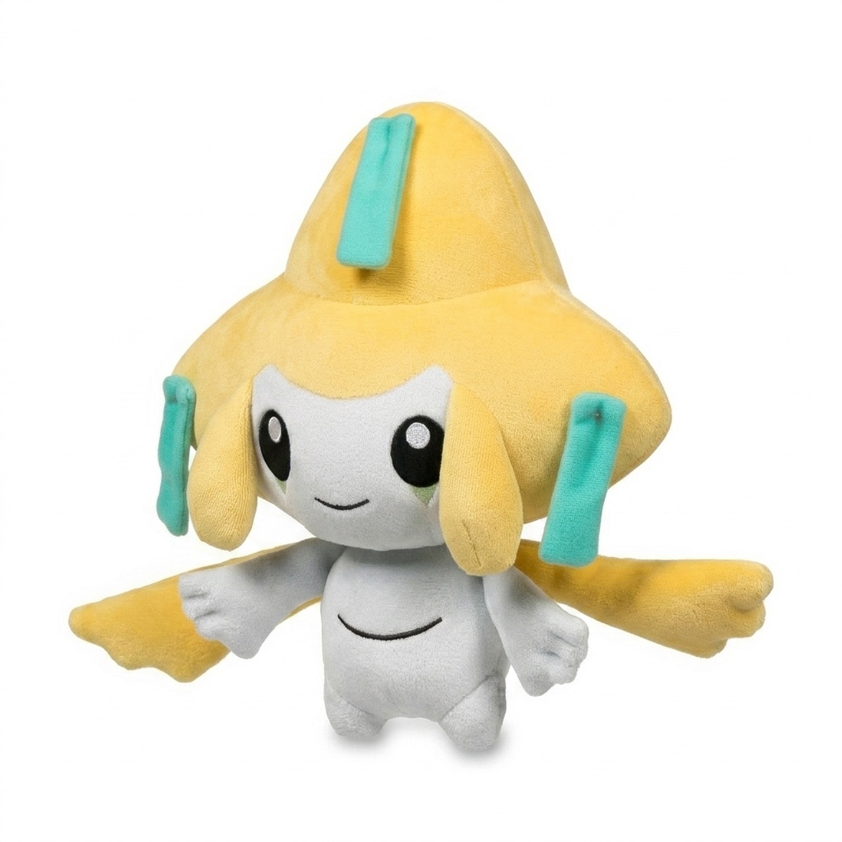 Peluche Jirachi vista di tre quarti