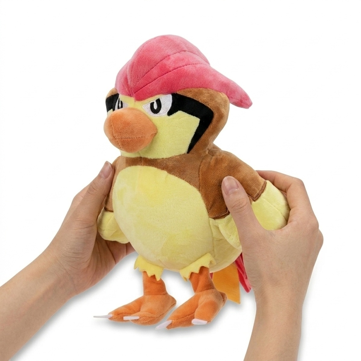 Peluche Pidgeotto tenuto nelle mani