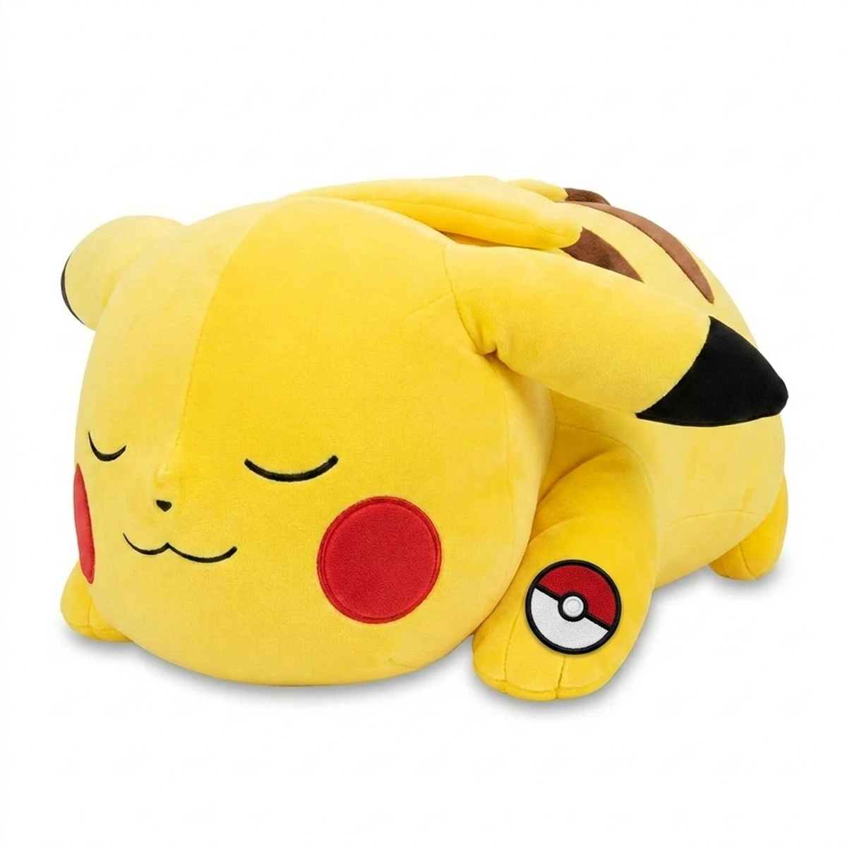 Peluche Pikachu con distintivo che prova l'autenticità del prodotto.