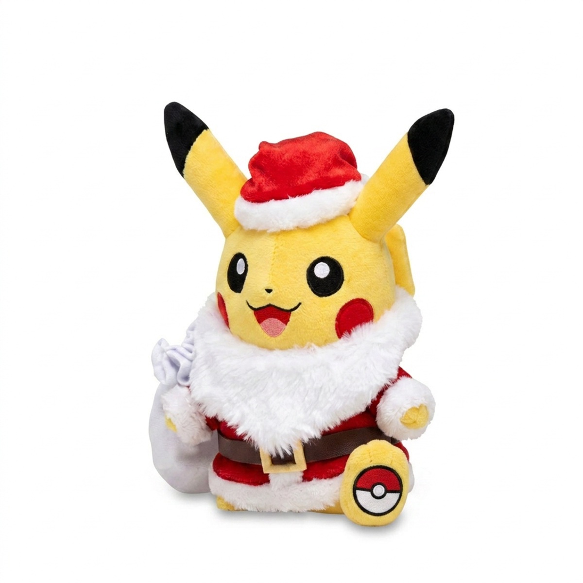 Peluche Pikachu con distintivo che prova l'autenticità del prodotto.