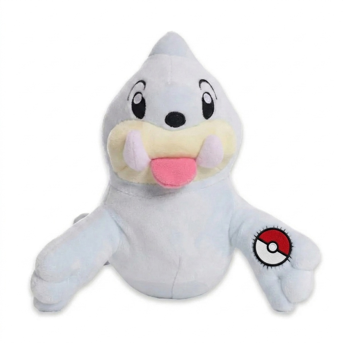 Peluche Seel con distintivo che prova l'autenticità del prodotto.