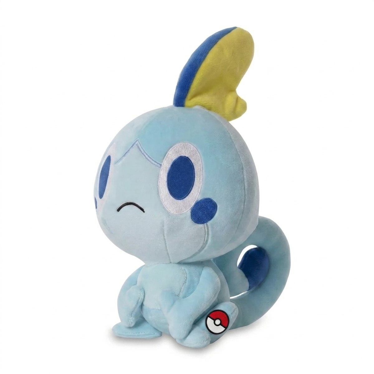Peluche Sobble con distintivo che prova l'autenticità del prodotto.