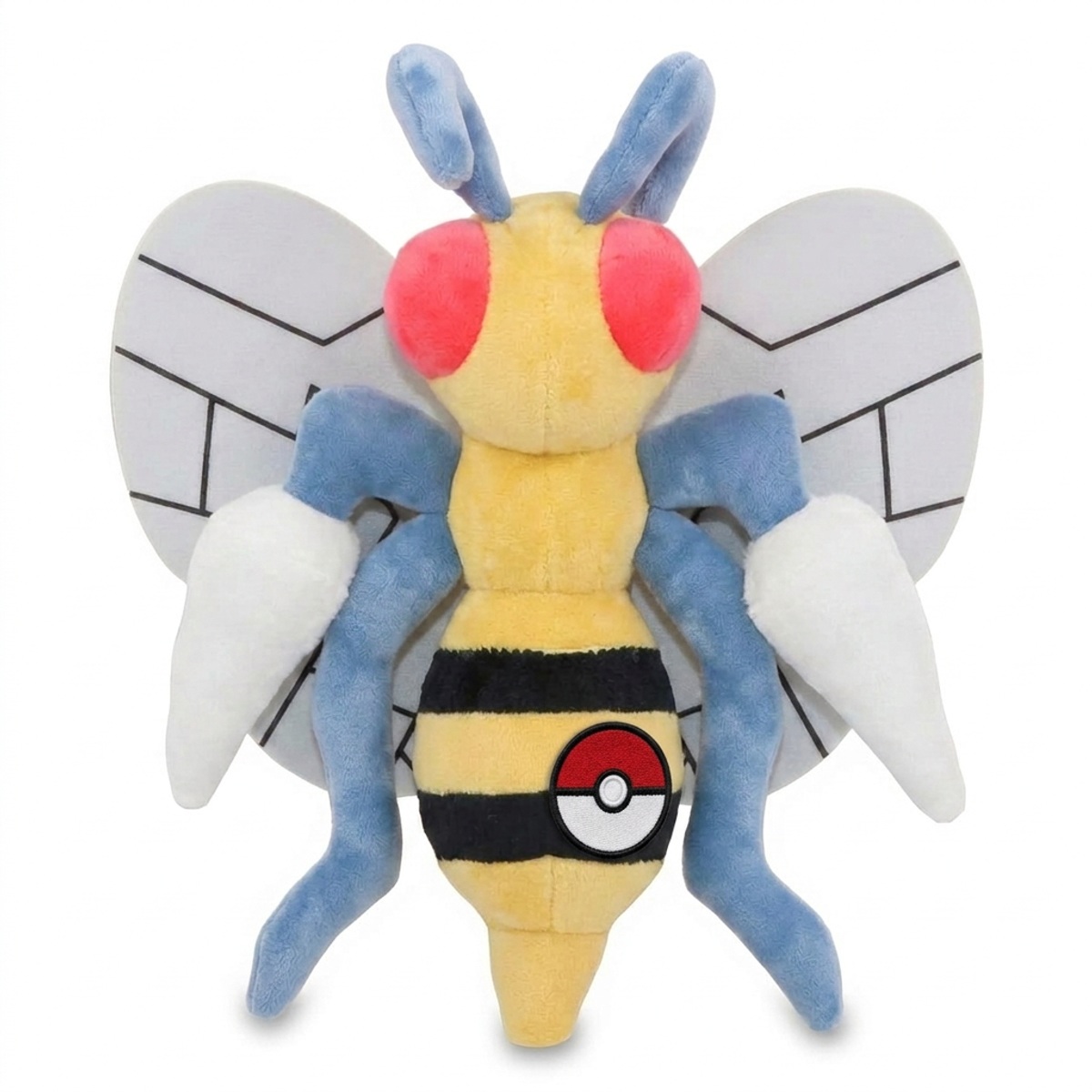 Peluche Beedrill con distintivo che prova l'autenticità del prodotto.