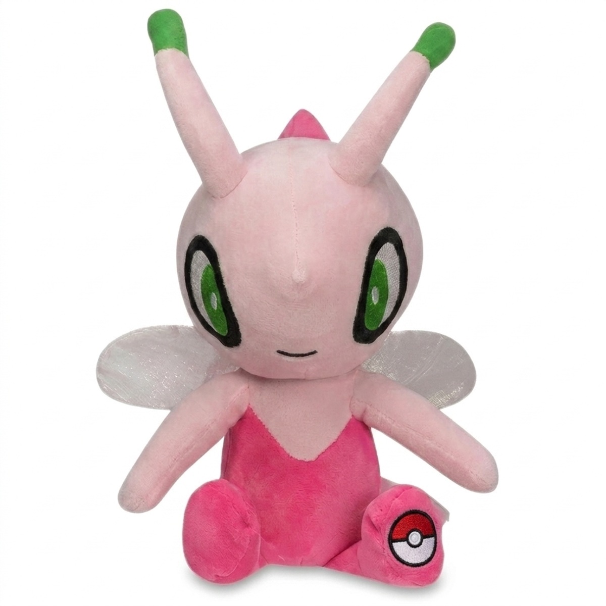 Peluche Celebi con distintivo che prova l'autenticità del prodotto.