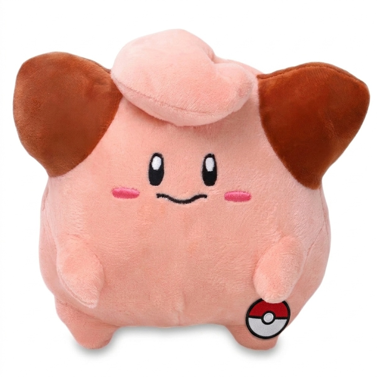 Peluche Cleffa con distintivo che prova l'autenticità del prodotto.