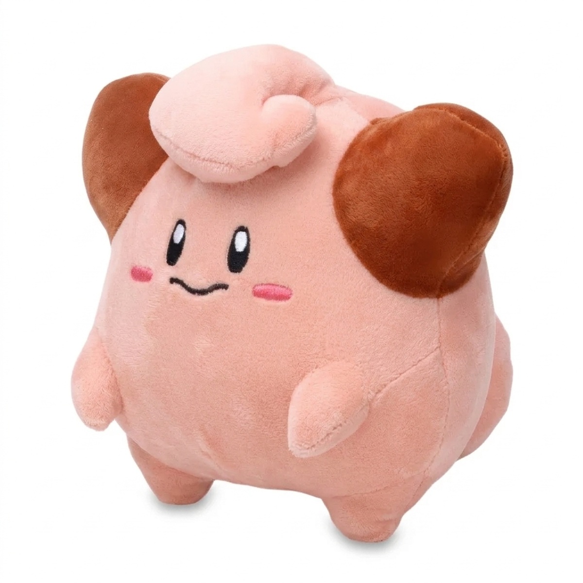 Peluche Cleffa vista di tre quarti