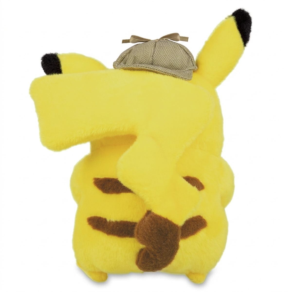Peluche Detective Pikachu vista di spalle