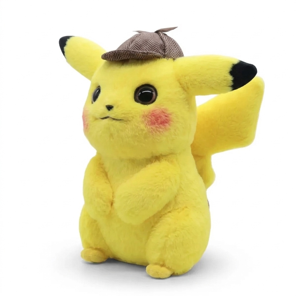 Peluche Detective Pikachu vista di 3/4