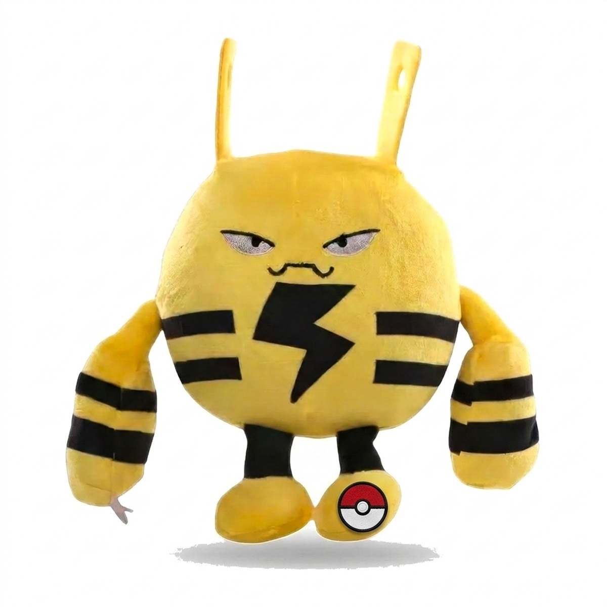 Peluche Elekid con distintivo che prova l'autenticità del prodotto.