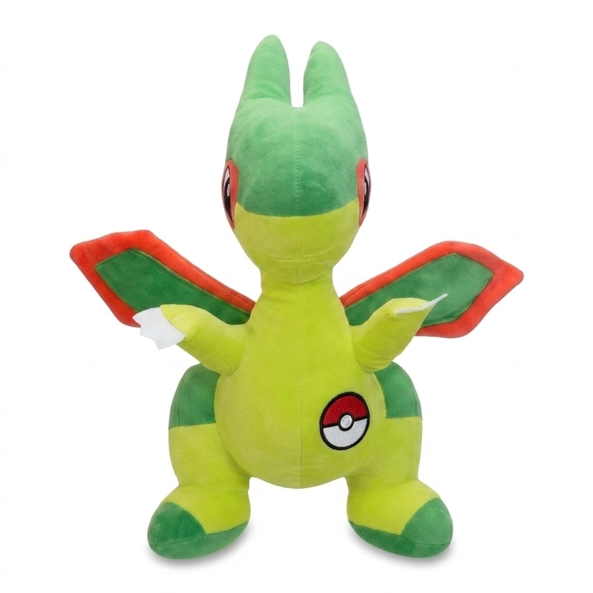 Peluche Flygon con distintivo che prova l'autenticità del prodotto.