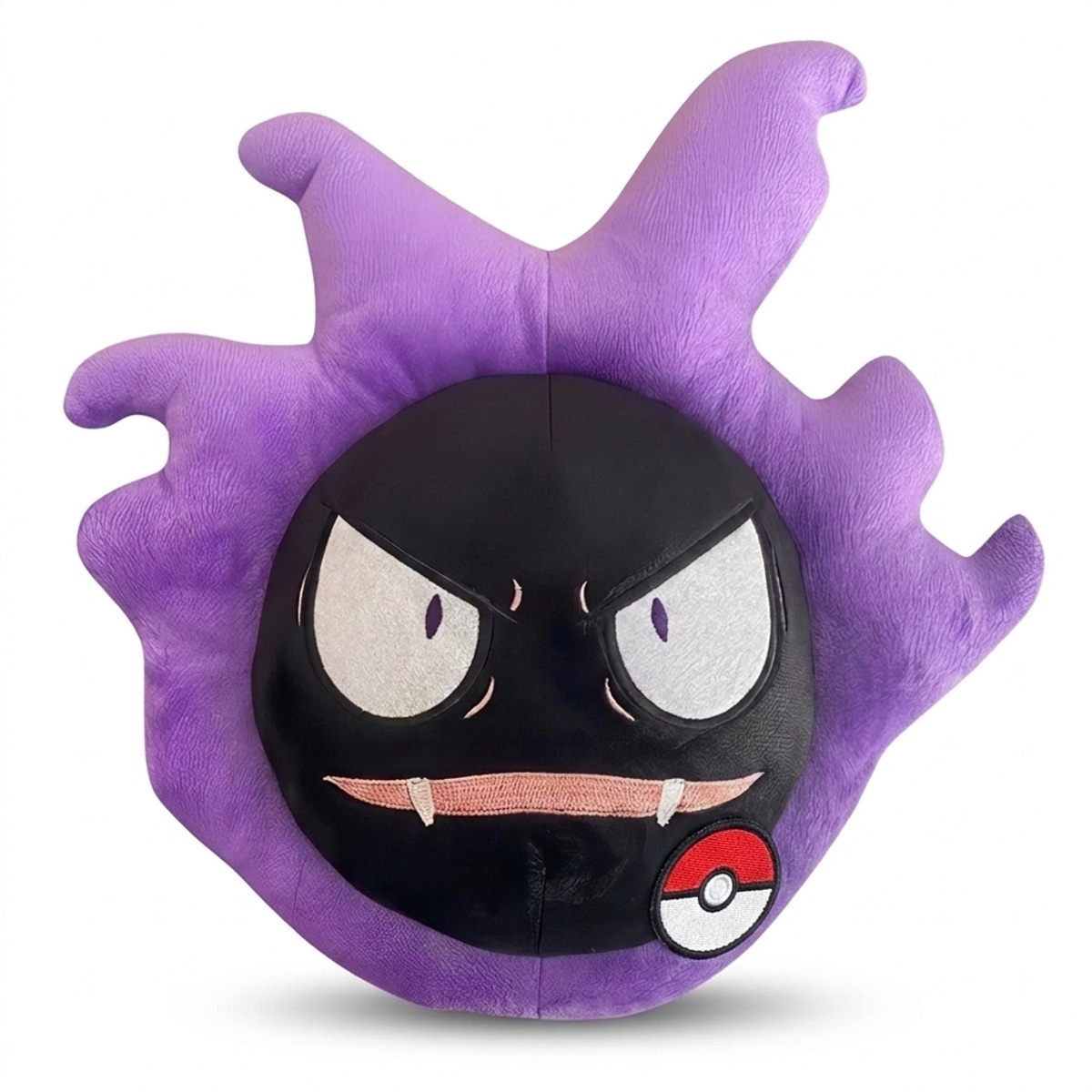 Peluche Gastly con distintivo che prova l'autenticità del prodotto.