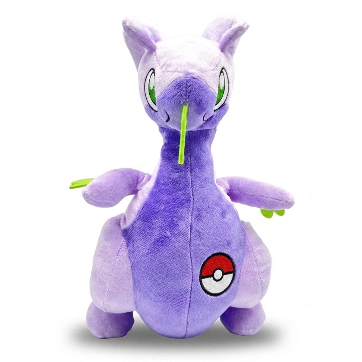 Peluche Goodra con distintivo che prova l'autenticità del prodotto.