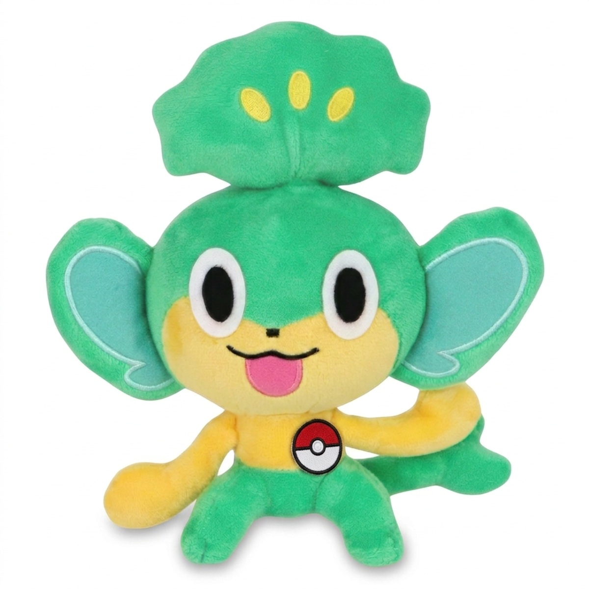Peluche Pansage con distintivo che prova l'autenticità del prodotto.