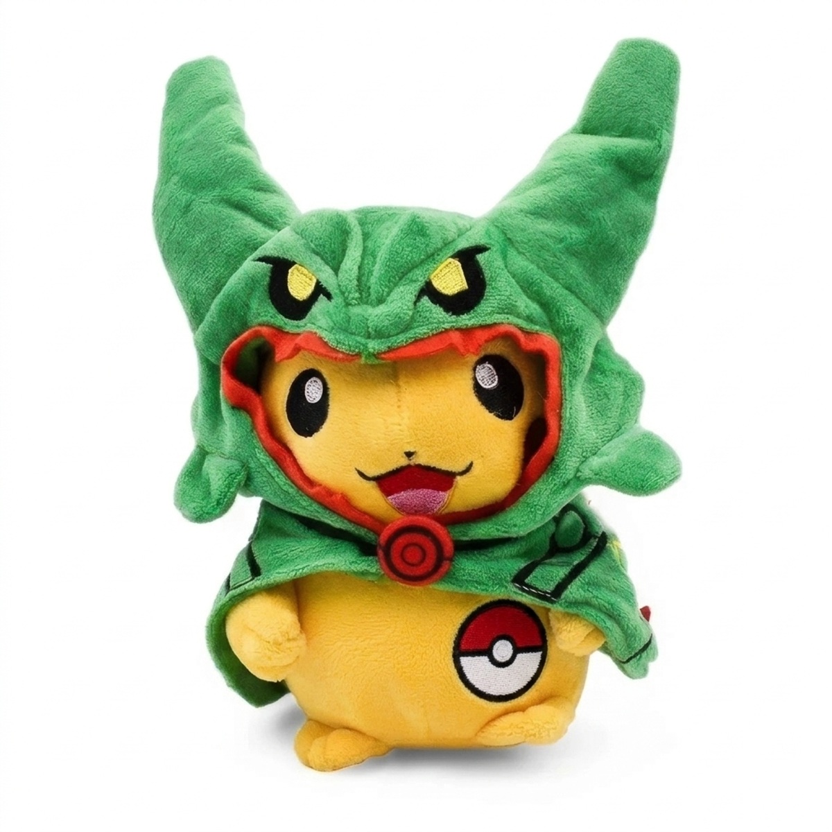 Peluche Pikachu con distintivo che prova l'autenticità del prodotto.