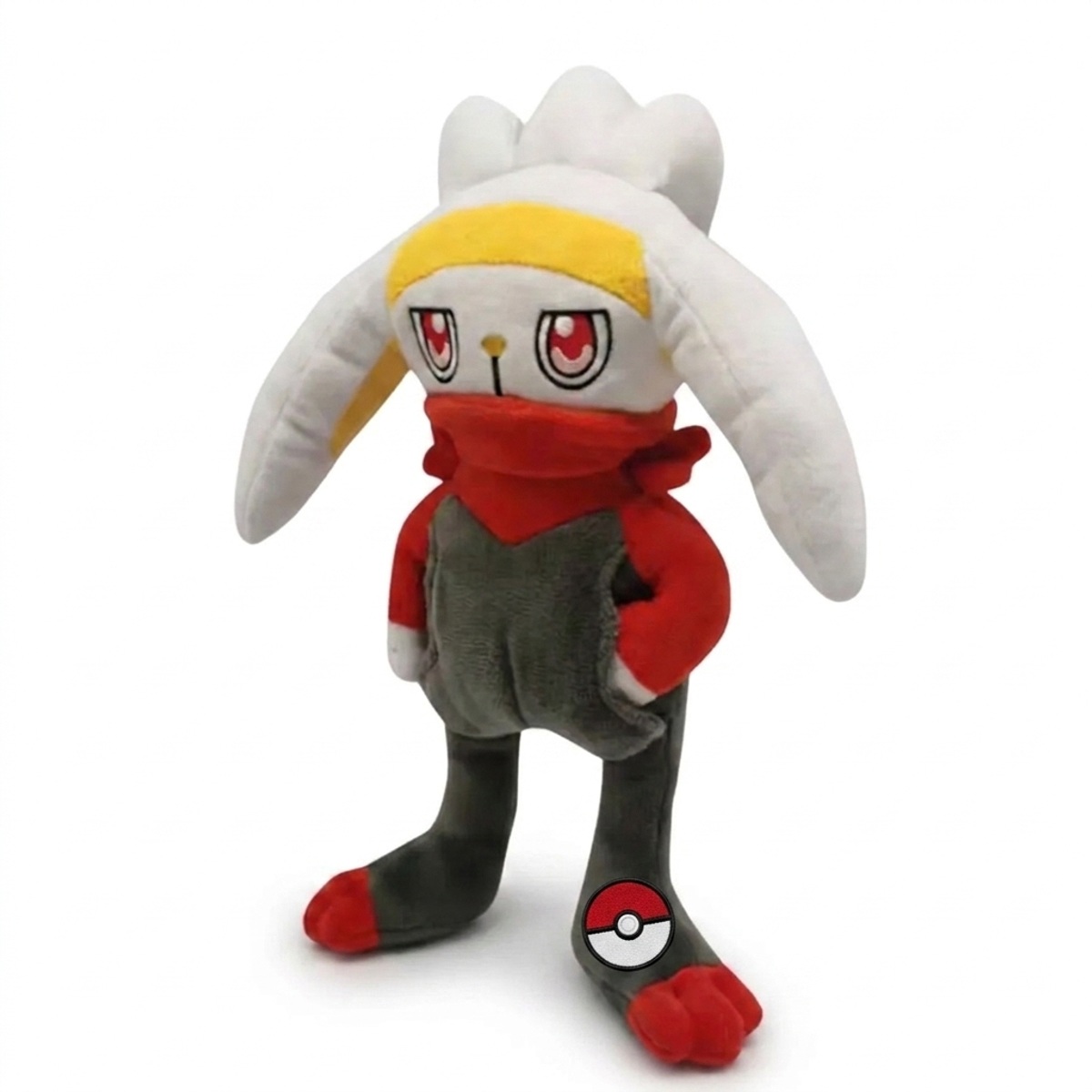 Peluche Raboot con distintivo che prova l'autenticità del prodotto.