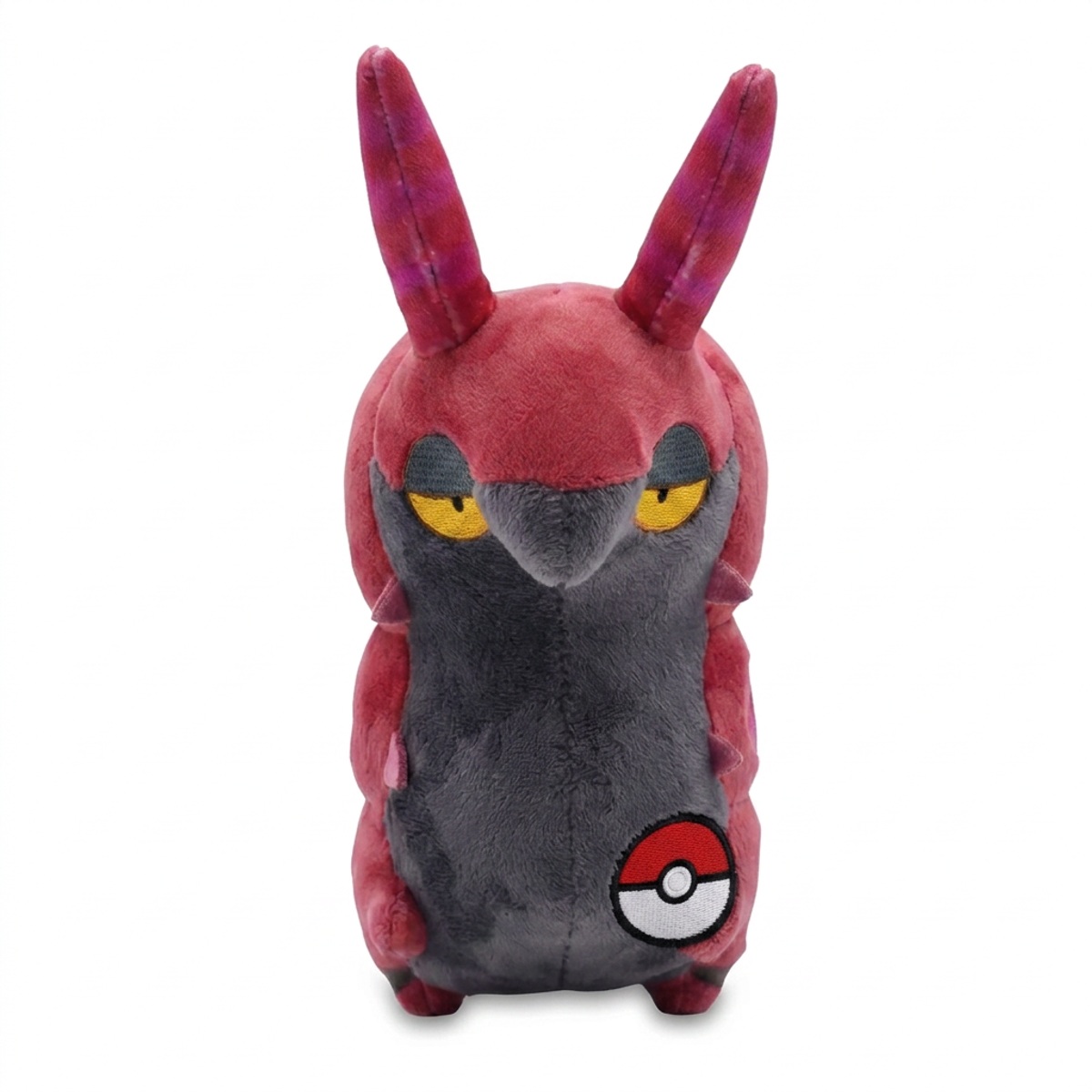 Peluche Scolipede con distintivo che prova l'autenticità del prodotto.
