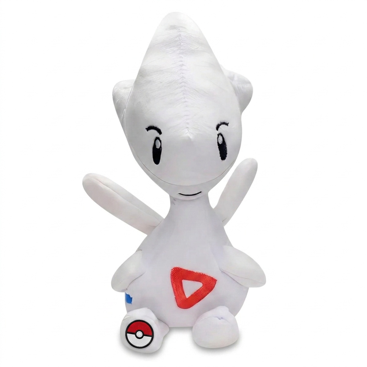 Peluche Togetic con distintivo che prova l'autenticità del prodotto.